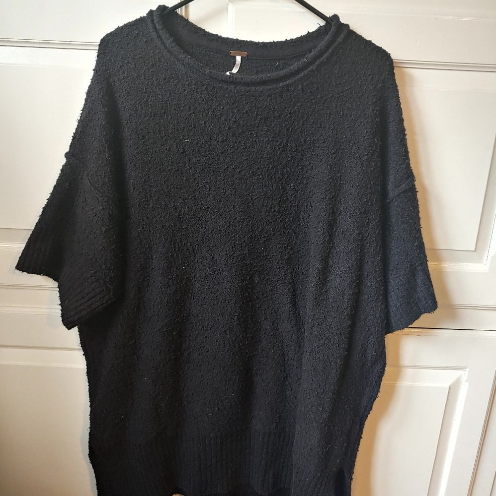 Free people oversize short sleeve sweater